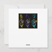 Navidad Reyes Magos estilo bordado Feestdagenkaart (Achterkant)