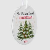 Navidades de árbol personalizados ornament (voorkant)