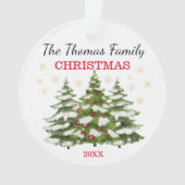 Navidades de árbol personalizados ornament (voorkant)