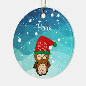 Navidades Kawaii Uil Geluk Keramisch Ornament (Links)