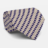 Navie blauwe diamant stropdas (Opgerold)