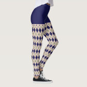 Navie blue Tribal Pattern Leggings (Rechts)