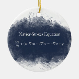 Navier Stokes Equation Wiskunde & Science Ornament