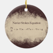 Navier Stokes Equation Wiskunde & Science Ornament (Achterkant)