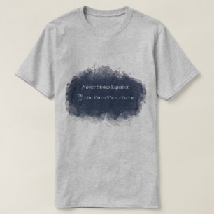 Navier Stokes Equation Wiskunde & Science T-Shirt