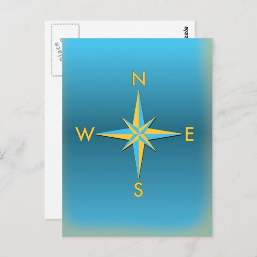 Navigatie Compass Briefkaart (Voorkant / Achterkant)