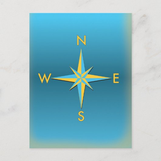 Navigatie Compass Briefkaart (Voorkant)