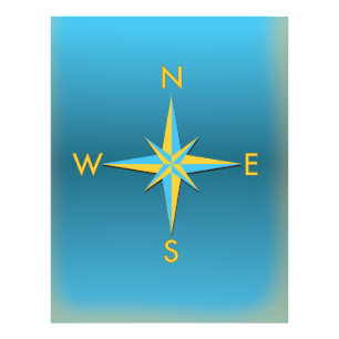 Navigatie Compass Foto Afdruk