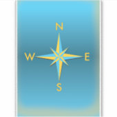 Navigatie Compass Sticker (Voorkant)