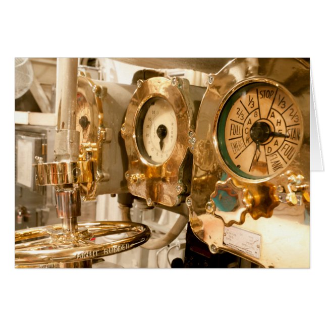 Navigatieborden en -instrumenten voor onderzeebote (Voorkant Horizontaal)