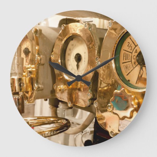 Navigatieborden en -instrumenten voor onderzeebote grote klok (Voorkant)