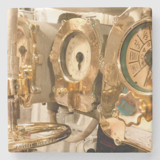 Navigatieborden en -instrumenten voor onderzeebote stenen onderzetter (Voorkant)