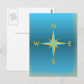 Navigatiekompas Briefkaart (Voorkant / Achterkant)