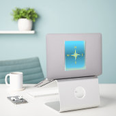 Navigatiekompas Sticker (Laptop op bureau)