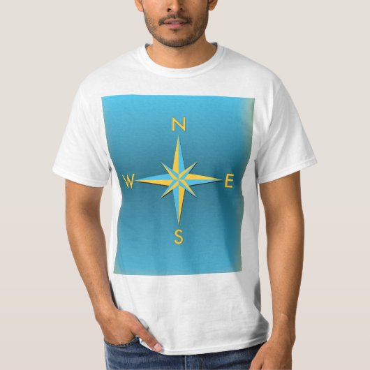 Navigatiekompas T-shirt (Voorkant)