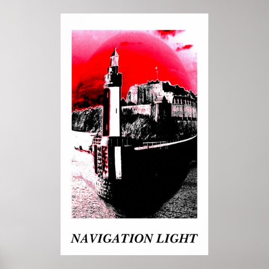 Navigatielichtkunst Poster (Voorkant)
