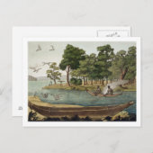 Navigatiemethode in New Holland, gegraveerd met F Briefkaart (Voorkant / Achterkant)