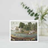 Navigatiemethode in New Holland, gegraveerd met F Briefkaart (Staand voorkant)