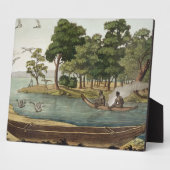 Navigatiemethode in New Holland, gegraveerd met F Fotoplaat (Zijkant)