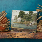 Navigatiemethode in New Holland, gegraveerd met F Fotoplaat (Zijkant)