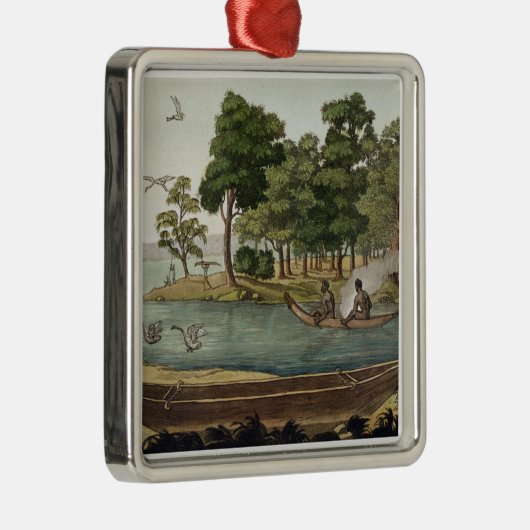 Navigatiemethode in New Holland, gegraveerd met F Metalen Ornament (Rechts)