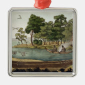 Navigatiemethode in New Holland, gegraveerd met F Metalen Ornament (Voorkant)