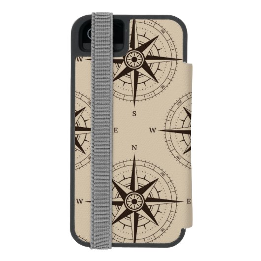 Navigatiepatroon Incipio iPhone Portemonnee Hoesje (Agenda Achterkant)