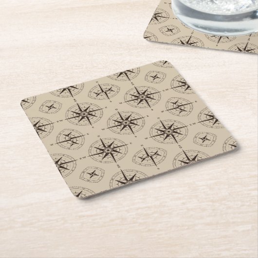 Navigatiepatroon Kartonnen Onderzetters (Schuin)