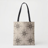 Navigatiepatroon Tote Bag (Voorkant)