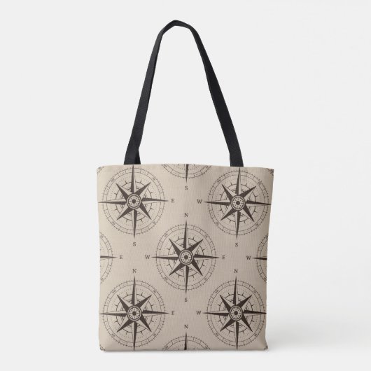 Navigatiepatroon Tote Bag (Achterkant)
