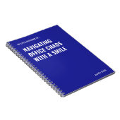 Navigating Office Chaos Funny Quote Notitieboek (Rechterzijde)