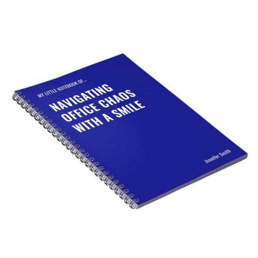 Navigating Office Chaos Funny Quote Notitieboek (Rechterzijde)