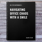 Navigating Office Chaos Funny Quote Notitieboek