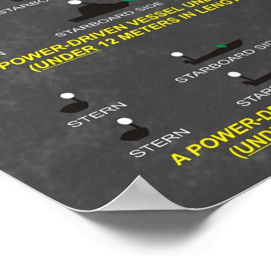 Navigation Lights : International Rules Part 2 Poster (Hoek)