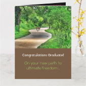 Navigation Path: Ultimate Freedom Graduation Card Kaart (Gele Bloem)