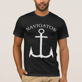 Navigator Anchor Black/White Bella Canvas T-shirt
