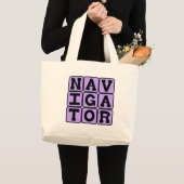 Navigator, Kaart Meester Grote Tote Bag (Voorkant (product))