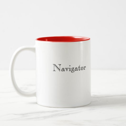 Navigator Tweekleurige Koffiemok (Links)