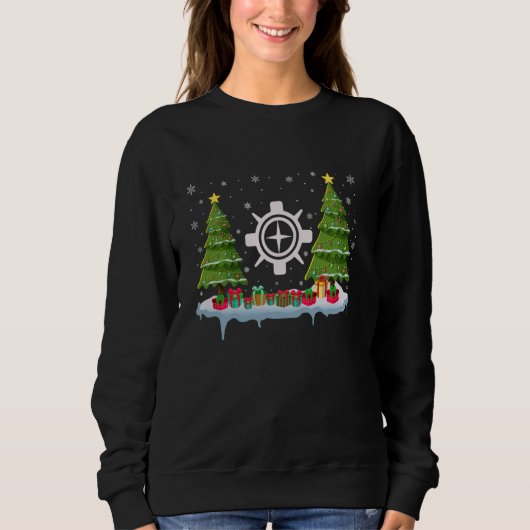 Navigator Xmas Tree Lighting Mannen Vrouwen Ugly C Trui (Voorkant)