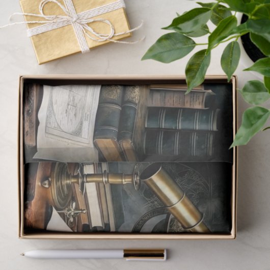 Navigator's Desk  Wereldbol Decoupage Tissuepapier (Geschenk)