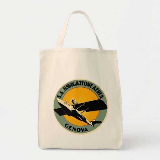 Navigazione Aerea ~ Genova Tote Bag (Voorkant)