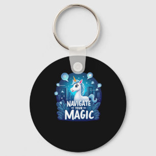Navigeer door uw Magic Unicorn-Sticker Sleutelhanger