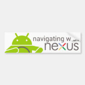Navigeer met NEXUS, Android Bumpersticker (Voorkant)