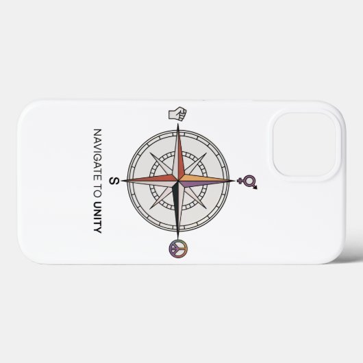 Navigeer naar de Unity Compass iPhone-draagtas Case-Mate iPhone Case (Achterkant (horizontaal))