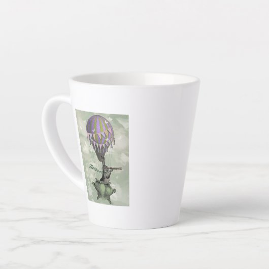 Navigekonijn Latte Mok (Linkerhoek)