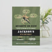 Navigeren Drone Leger Verjaardag Camouflage Kaart (Staand voorkant)