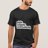 Navigeren en communiceren t-shirt (Voorkant)