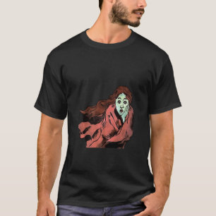 Navigeren trauma gezicht van angst Vector Art Prem T-shirt