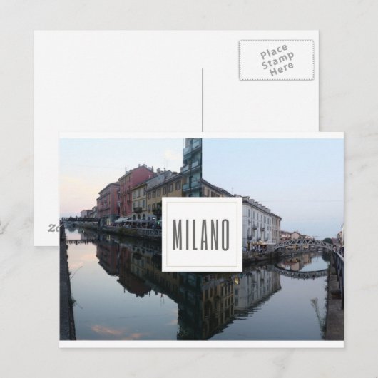 Navigli, Milán Briefkaart (Voorkant / Achterkant)