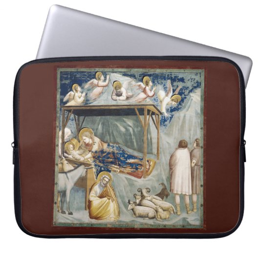 Navitity (geboorte van Jezus Christus) (door Giott Laptop Sleeve (Voorkant)